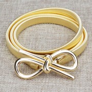 Pasek elastyczny Złoty kokardka sprężynka metalowy