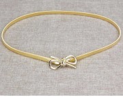 Pasek elastyczny Złoty kokardka sprężynka metalowy