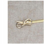 Pasek elastyczny Złoty kokardka sprężynka metalowy