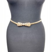 Pasek elastyczny Złoty KOKARDKA sprężynka OZDOBA