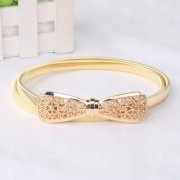 Pasek elastyczny Złoty KOKARDKA sprężynka OZDOBA