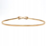 Pasek elastyczny Złoty KOKARDKA sprężynka OZDOBA