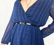 PASEK DO SPODNI wąski czarny eko skóra klamra