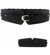 SZEROKI PAS BIODROWY Sukienki Płaszcze CZARNY eko