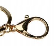 BRELOCZEK TYGRYS Cyrkonie Brelok do kluczy Złoty