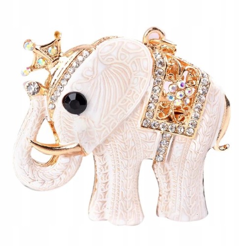 BRELOCZEK Słoń Cyrkonie Brelok do kluczy Słonik