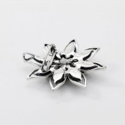 PINETS broszka KWIAT masa perłowa Cyrkonie Srebrna