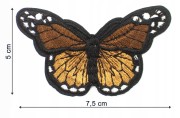 Naszywka TERMO naprasowanka Motyl Motylek Łata