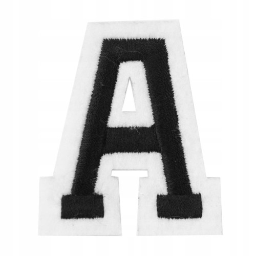 Naszywka TERMO naprasowanka LITERA A Literka Łata