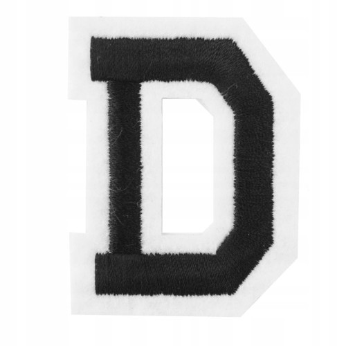 Naszywka TERMO naprasowanka LITERA D Literka Łata