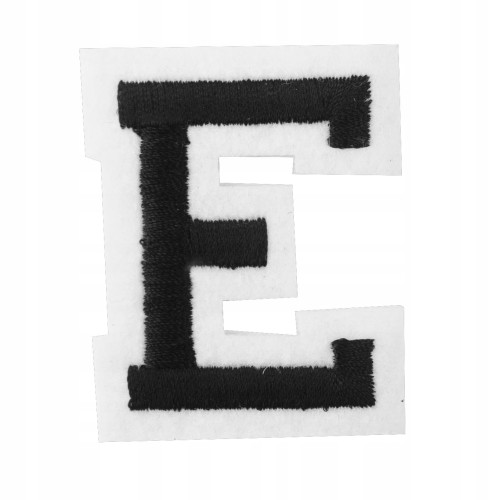 Naszywka TERMO naprasowanka LITERA E Literka Łata