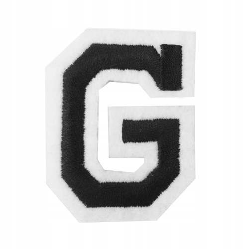 Naszywka TERMO naprasowanka LITERA G Literka Łata