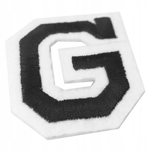 Naszywka TERMO naprasowanka LITERA G Literka Łata