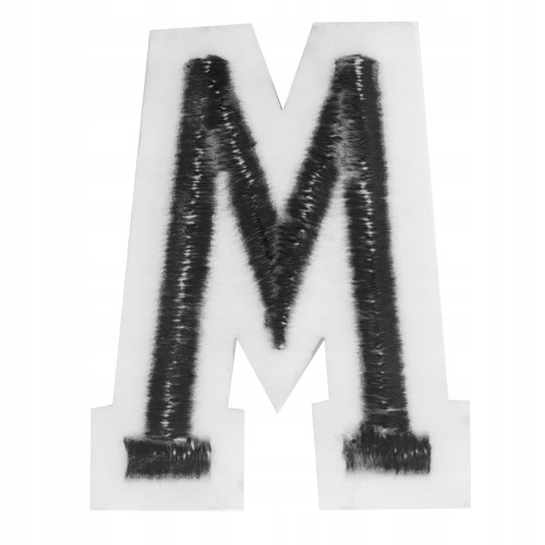 Naszywka TERMO naprasowanka LITERA M Literka Łata