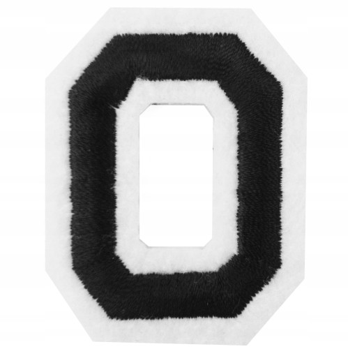 Naszywka TERMO naprasowanka LITERA O Literka Łata