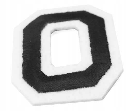 Naszywka TERMO naprasowanka LITERA O Literka Łata