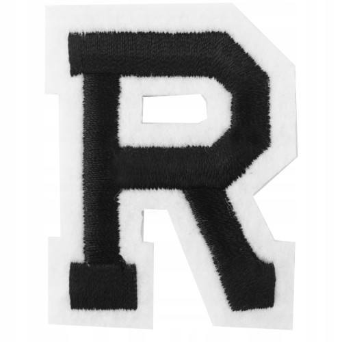 Naszywka TERMO naprasowanka LITERA R Literka Łata