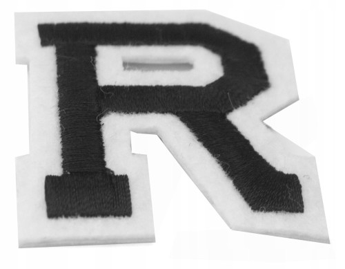 Naszywka TERMO naprasowanka LITERA R Literka Łata