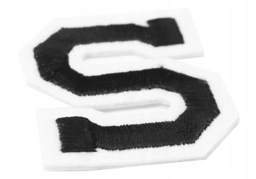 Naszywka TERMO naprasowanka LITERA S Literka Łata