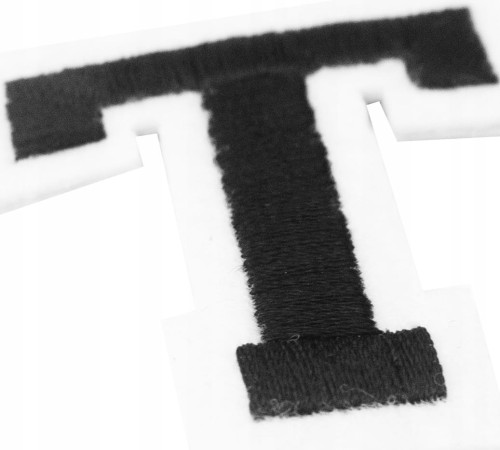 Naszywka TERMO naprasowanka LITERA T Literka Łata