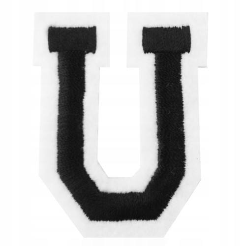 Naszywka TERMO naprasowanka LITERA U Literka Łata