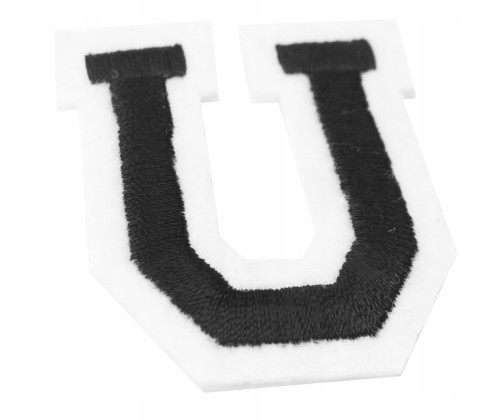 Naszywka TERMO naprasowanka LITERA U Literka Łata