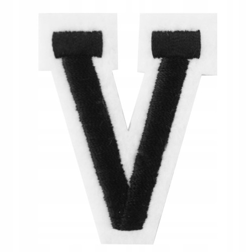 Naszywka TERMO naprasowanka LITERA V Literka Łata