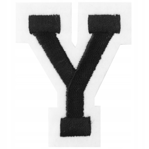 Naszywka TERMO naprasowanka LITERA Y Literka Łata