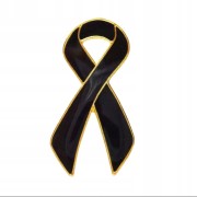 PINETS przypinka Żałobna Wstążka Żałoba Pogrzeb