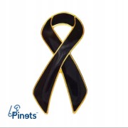 PINETS przypinka Żałobna Wstążka Żałoba Pogrzeb