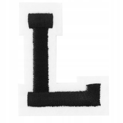 Naszywka TERMO naprasowanka LITERA L Literka Łata