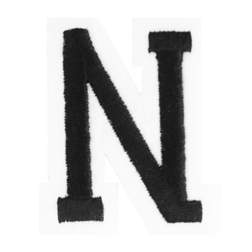 Naszywka TERMO naprasowanka LITERA N Literka Łata