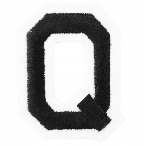 Naszywka TERMO naprasowanka LITERA Q Literka Łata