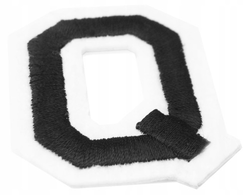 Naszywka TERMO naprasowanka LITERA Q Literka Łata