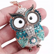 BRELOCZEK Brelok do kluczy Sowa Sówka Cyrkonie