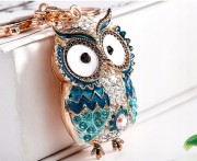 BRELOCZEK Brelok do kluczy Sowa Sówka Cyrkonie