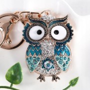 BRELOCZEK Brelok do kluczy Sowa Sówka Cyrkonie