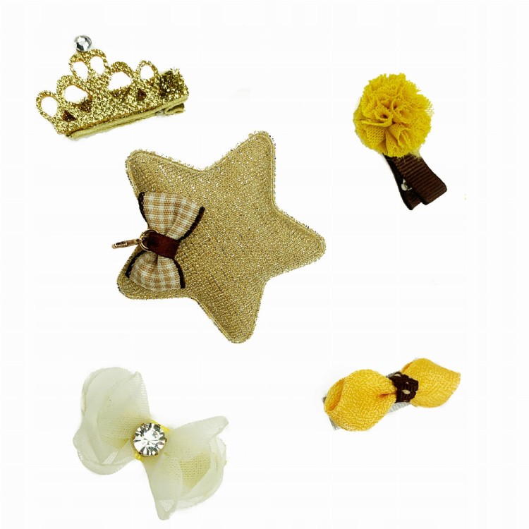 ZESTAW SPINEK Spinki Kokardka Spinka Kwiatek