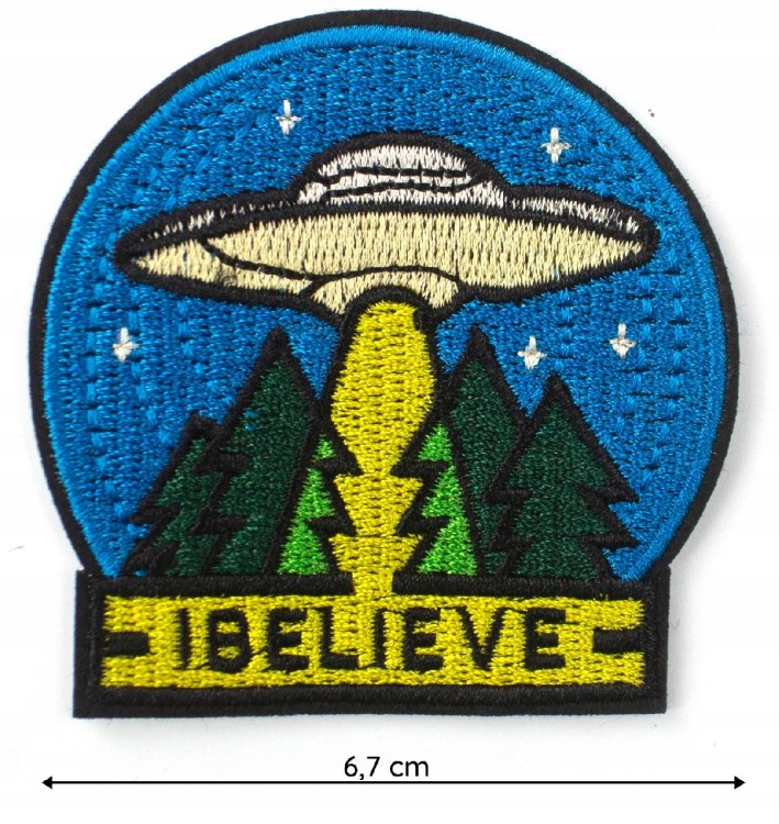 Naszywka TERMO Naprasowanka I belive Ufo Łata