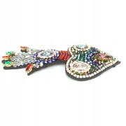 Naszywka cyrkoniowa Serce Ręka Cyrkonie Koraliki