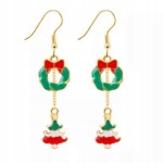 Kolczyki świąteczne Choinki Wianki