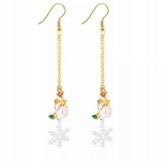 KOLCZYKI Długie świąteczne Bałwan Śnieżynka Zimowe