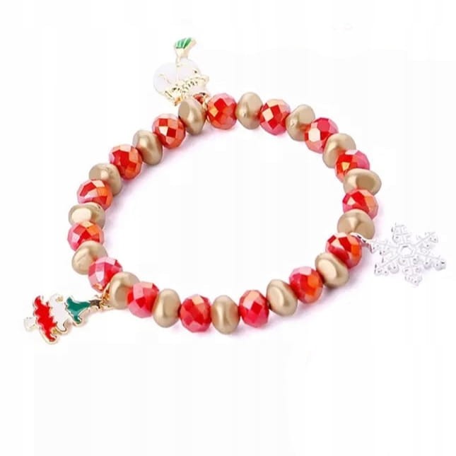 BRANSOLETKA świąteczna Bałwan Choinka Śnieżynka