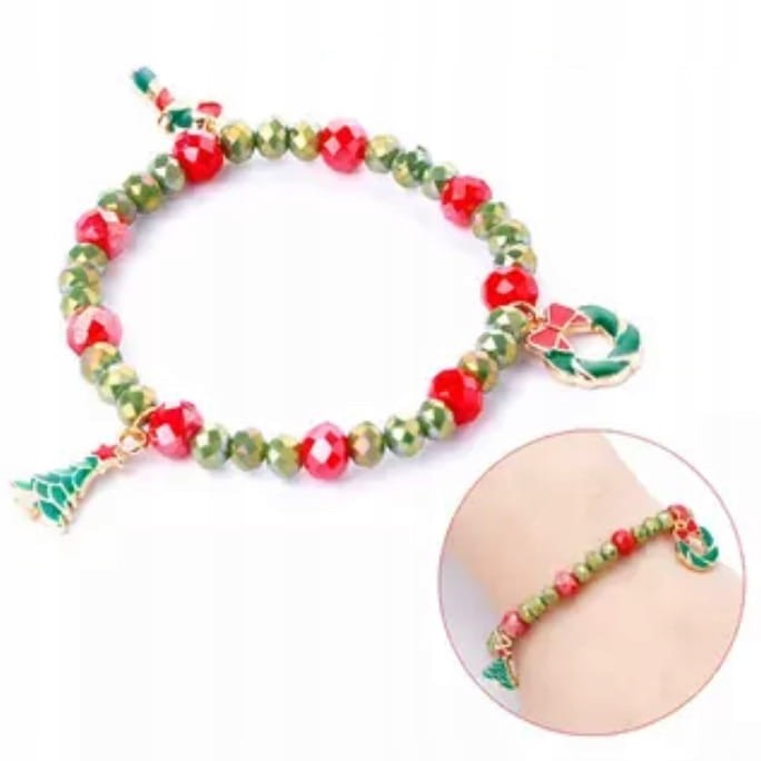 BRANSOLETKA świąteczna Choinka Święta Prezent