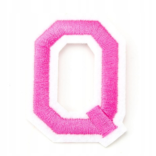 Naszywka TERMO naprasowanka LITERA Q Literka Łata