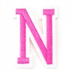 Naszywka TERMO naprasowanka LITERA N Literka Łata