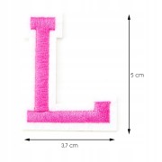 Naszywka TERMO naprasowanka LITERA L Literka Łata