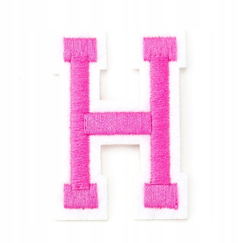 Naszywka TERMO naprasowanka LITERA H Literka Łata