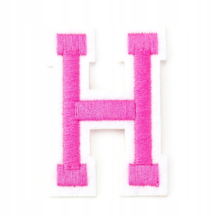 Naszywka TERMO naprasowanka LITERA H Literka Łata