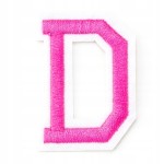 Naszywka TERMO naprasowanka LITERA D Literka Łata